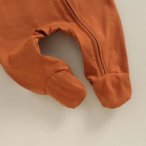 Vista 6 de KMBANGI Mameluco para bebé recién nacido, con cremallera y gorro