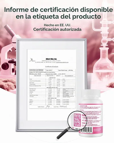 Vista 6 de Brillo interior Myo D-Chiro Inositol 40:1 Equilibrio hormonal de las mujeres 120 cápsulas