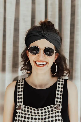 Vista 4 de Hjiaruiky 4 diademas de turbante para mujer, bohemias, elásticas, a la moda, de tela anudada, bonita, gruesa, para mujeres, niñas, yoga, color negro