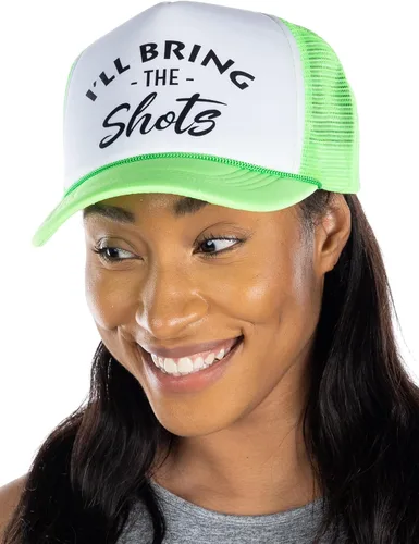 Vista 3 de Funky Junque Gorra de béisbol de malla para mujer, para despedida de soltera