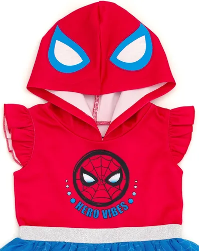 Vista 6 de Marvel Spider-Man Spider-Gwen Ghost Spider - Vestido de tul de malla para niñas pequeñas y grandes