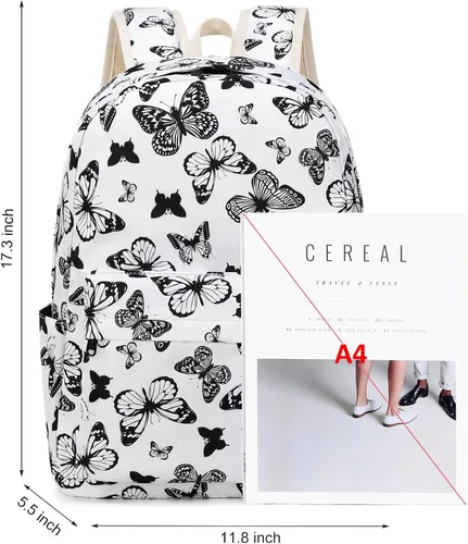 Vista 12 de Joyfulife Mochilas para niñas, mochilas para niños, mochilas para adolescentes, mochila para estudiantes escolares con lonchera, bolsas para lápices