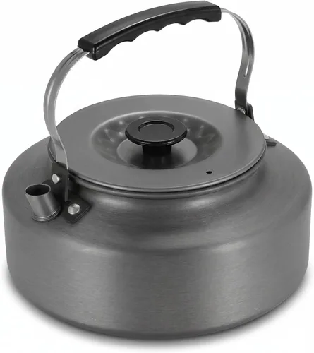 Vista 10 de Hervidor de té para acampar, cafetera de 27 fl oz/0.8 L, cafetera para campamento