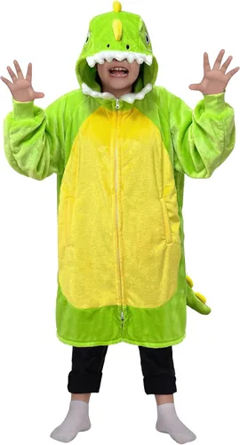 Vista 10 de Waitu Manta Ponible de Oso con Capucha, Divertidos Disfraces de Halloween, Regalos de Cumpleaños para Mujeres, Hombres, Niños y Niñas, Manta
