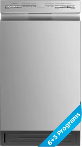 Vista 9 de Midea - Lavavajillas integrado de 18 pulgadas, 8 ajustes de lugar, bañera de acero inoxidable