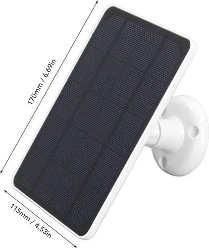 Vista 6 de Cargador de panel solar de 10 W para electrodomésticos con salida tipo C, carga eficiente, amplia compatibilidad, instalación rápida, para luces