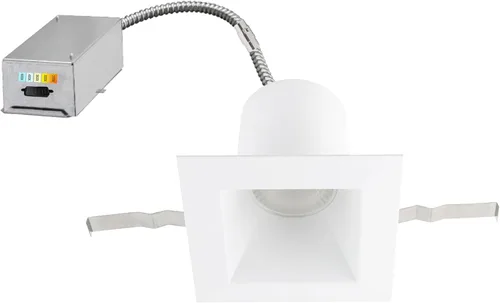 Vista 8 de WAC Lighting Blaze - Luz LED empotrable redonda de 6 pulgadas con kit de marco de nueva construcción, 5-CCT seleccionable 25 W, 2500 lúmenes