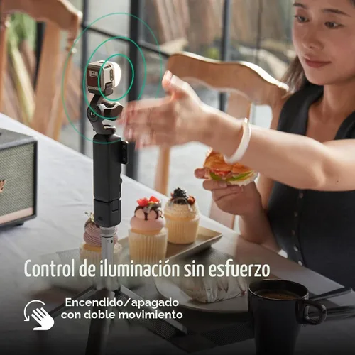 Vista 6 de HARLOWE Atom 2 - Luz de video LED magnética, kit de luz dual Pocket 3