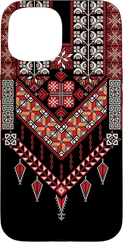 Vista 6 de Funda para iPhone 16 con diseño tradicional de palestina para mujeres palestinas