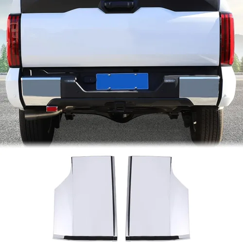 Vista 11 de Protector de parachoques trasero para auto compatible con Toyota Tundra 2022-2025, para guardabarros trasero lateral de camioneta, protector