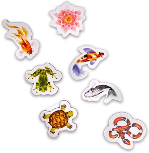 Vista 3 de Koi Garden - Juego de mesa para 2 a 4 jugadores - Juegos de mesa para la familia - 20-30 minutos de juego - Juegos para la noche