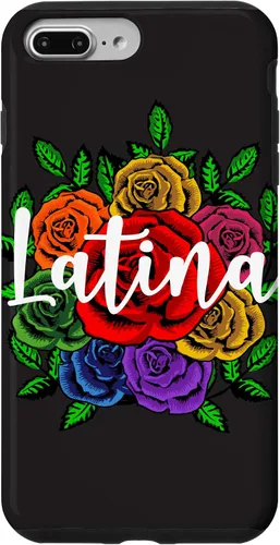 Vista 12 de iPhone 12 mini latina con patrón de rosas florales para mujeres mexicanas caso de regalo