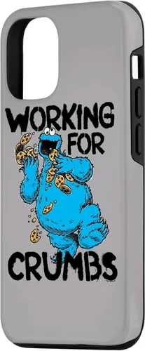 Vista 2 de iPhone 12/12 Pro Sesame Street Cookie Monster Trabajo para migas caso