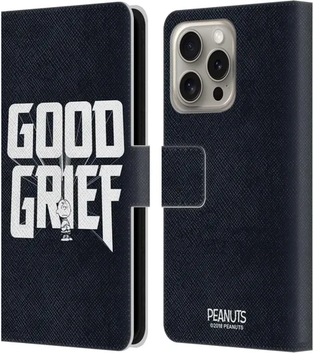 Vista 13 de Head Case Designs Funda de piel con licencia oficial de Peanuts Charlie Brown Good Grief Rock Tees compatible con Apple iPhone 11 Charlie Brown Buen