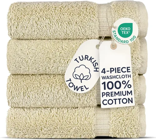 Vista 10 de Chakir Turkish Linens - Toallas turcas de 100% algodón, suaves y absorbentes (juego de 3 toallas personalizables, color aguamarina)