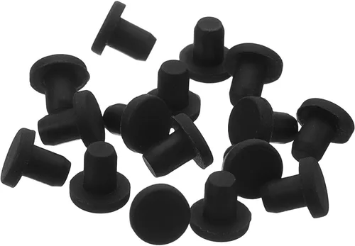 Vista 31 de uxcell 16 Piezas de Tapones de Goma Negros, 2.7mm para Agujeros de Enchufe de 2-2.5mm/0.08-0.1