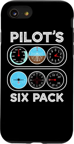 Vista 8 de iPhone 12 mini Pilot's Six Pack Vuelo Instrumentos Aviación Case
