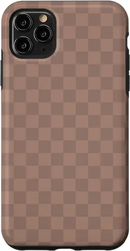 Vista 13 de Chic Brown Checkered Checkerboard Pattern Trendy Case for iPhone 16