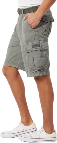 Vista 35 de Unionbay Survivor pantalones cortos de cargo con cinturón para hombre
