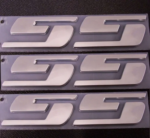 Vista 6 de Paquete de 3 insignias de emblemas OEM SS con logotipo 3D compatible con la serie Silverado (negro mate)