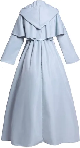 Vista 3 de Vibsion FF14 Hydaelyn - Capa con capucha para cosplay