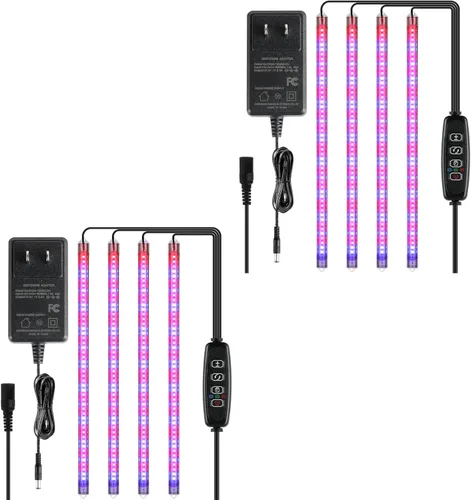 Vista 26 de iPower - Lámpara LED de crecimiento con espectro completo para plantas de interior, cuello de cisne ajustable, 2/3 modos de luz y 5/10 niveles