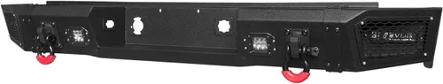 Vista 9 de VIJAY Parachoques delantero y trasero para Chevy Silverado 1500 2007-2013 con placa de cabrestante y luces