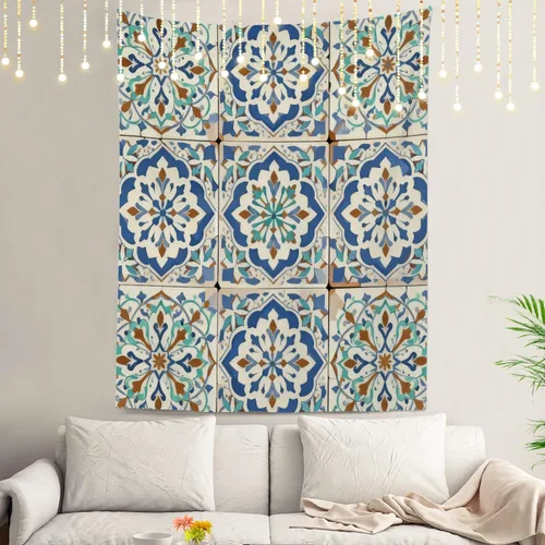 Vista 48 de Shrahala Circles Tapestry, Abstract Art With Various Circles Wall Hanging Hd Print Polyester Backdrop For Dorm Room Bedroom 30 X 40 In