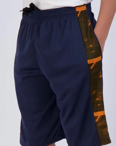 Vista 4 de Real Essentials - Paquete de 5 pantalones cortos de baloncesto para niños, con malla y bolsillos