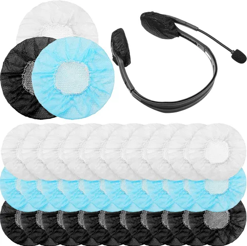 Vista 8 de Cubiertas desechables para auriculares, color negro, S-2.6 in, 300 piezas
