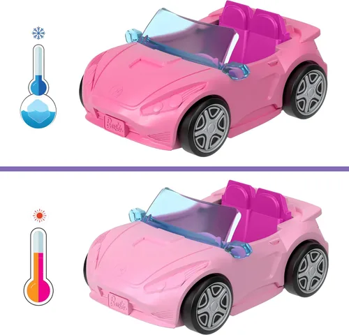 Vista 5 de Barbie Mini vehículo de muñeca sorpresa BarbieLand para niñas de 4 años en adelante