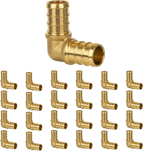Vista 19 de Acoplamiento Pex de 1/2", Accesorios Pex, Accesorios de Engaste de Latón de Alta Resistencia para Tubos PEX con Construcción Resistente a Fugas