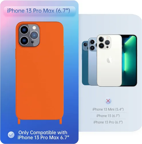 Vista 299 de Funda compatible con iPhone 8 Plus, iPhone 7 Plus/6 Plus/6S Plus con cordón, funda cruzada para iPhone con correa ajustable de silicona para iPhone