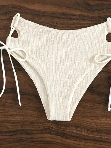 Vista 5 de SHENHE Conjunto de bikini de 2 piezas con corte de un hombro para mujer