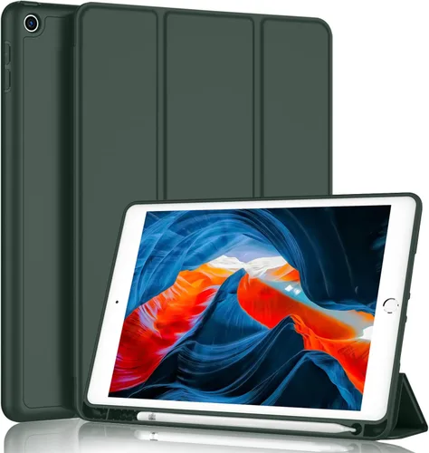 Vista 17 de iMieet - Funda para iPad de 9ª generación 2021/iPad de 8ª generación 2020 de 10.2 pulgadas con soporte para lápices, funda para iPad de 7ª