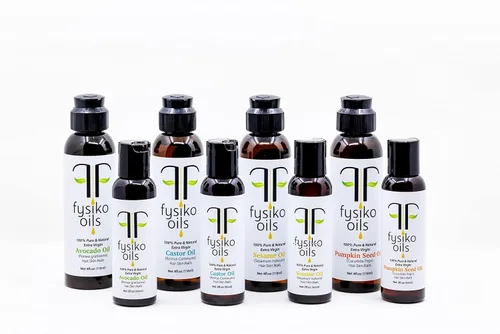 Vista 6 de Aceite de ricino Fysiko, 100% puro y natural, prensado en frío, virgen extra, libre de hexano. Protege y fortalece, cabello, piel y uñas. Ideal