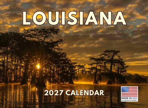 Vista 48 de Calendario de Alabama 2026 para pared, 12 meses, mensual, recuerdos escénicos de AL Hecho en Estados Unidos