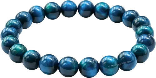Vista 133 de Amazing Gemstone Crystal Bracelet for Women Men's Gifts - Protection Healing Crystal Bracelet - 8mm Gemstone Beaded Stretchable Bracelet Pulseras