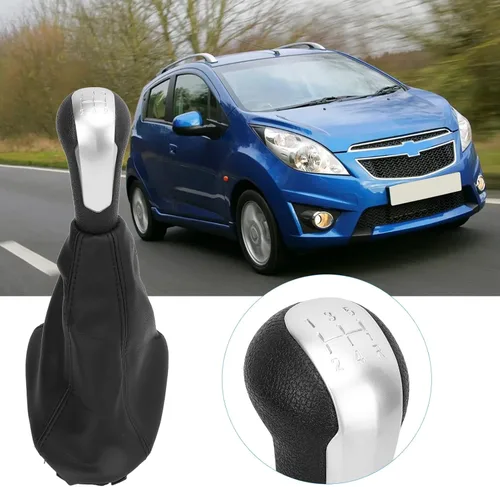 Vista 4 de OUKENS - Pomo de palanca de cambios manual de repuesto para Chevy Spark 2011-2016, cabezal ergonómico de plástico ABS, accesorio interior de coche