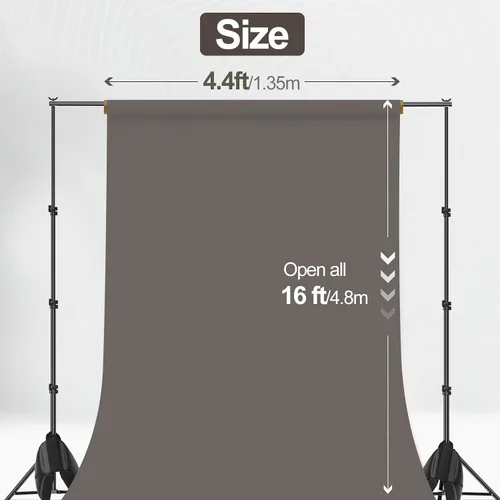 Vista 3 de Emart Thunder - Telón de fondo de papel gris de 53 x 16 pies, rollo de papel sin costuras para sesión de fotos, fotos de estudio pequeño, alimentos