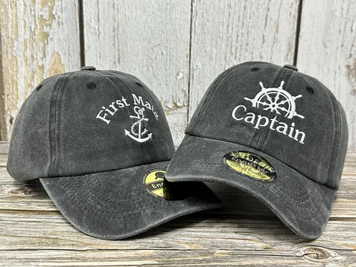 Vista 3 de Enodtter Sombreros de señor y señora, sombreros de capitán y primer oficial, sombreros de esposo y esposa, sombreros de novio de novia
