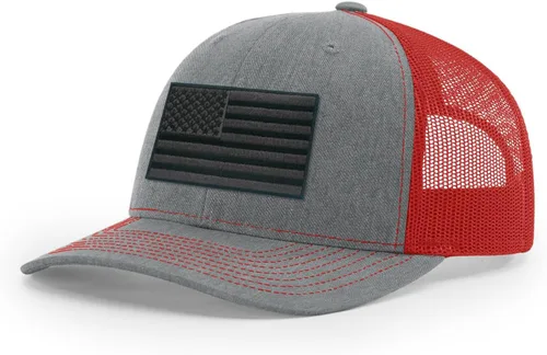 Vista 100 de Joe's USA Richardson 112 - Gorras de camionero con parche gráfico personalizado - Gorras estructuradas de cinco y seis paneles Richardson Premium