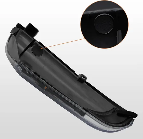 Vista 5 de Luz de charco de señal de giro para espejo delantero compatible con Dodge Ram 1500 2009-2018, conjunto de lámpara LED de marcador lateral para 2500