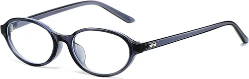 Vista 16 de Lentes ovalados retro para mujeres y hombres, vintage ovalados de los años 90, lentes de luz azul Y2K de cara pequeña, anteojos falsos