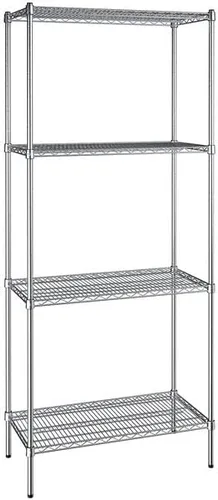 Vista 34 de Kit de 4 estantes de epoxi verde NSF de 21 x 72 pulgadas con postes de 86 pulgadas, estantería de almacenamiento resistente, kit de estantería