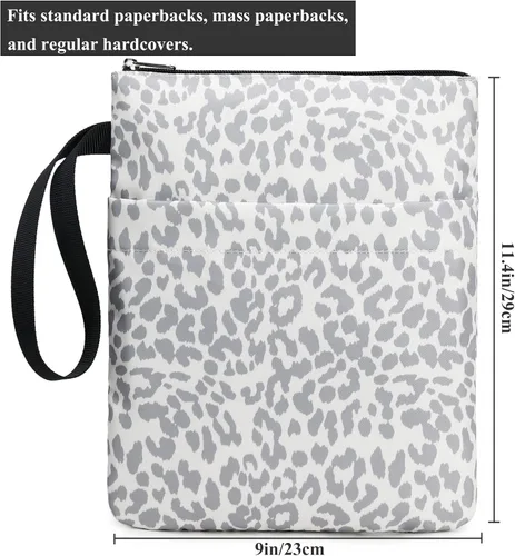 Vista 6 de DSIUE Funda para Libros Cubiertas de Libros Protector de Libros con Cremallera Tela Lavable para Adolescentes Adultos Amantes de los Libros Maestros