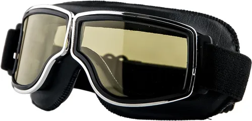 Vista 10 de Anteojos de seguridad para motociclismo, motonetas, medio casco clásico para Vespa, estilo aviador, plegable con lentes transparentes