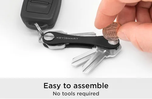 Vista 6 de KeySmart Classic - Llavero compacto con soporte y organizador (2 – 14 llaves)