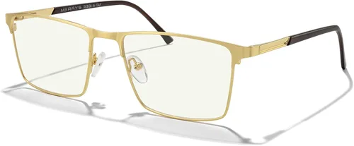 Vista 11 de MERRY'S Gafas de bloqueo de luz azul para hombre, gafas de lectura vintage para computadora para hombre Negro