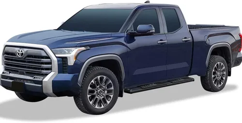 Vista 6 de APS Estribos Nerf estilo OE negro compatibles con Toyota Tundra 2022-2024 doble cabina